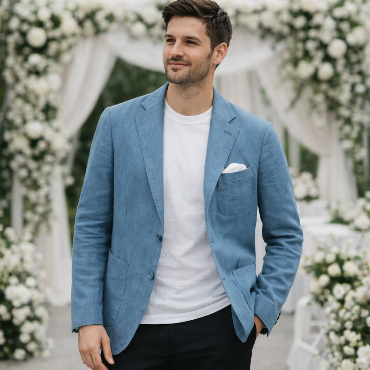 The Miami Linen Summer Blazer - Wedding Guest Men - Formal Occasions