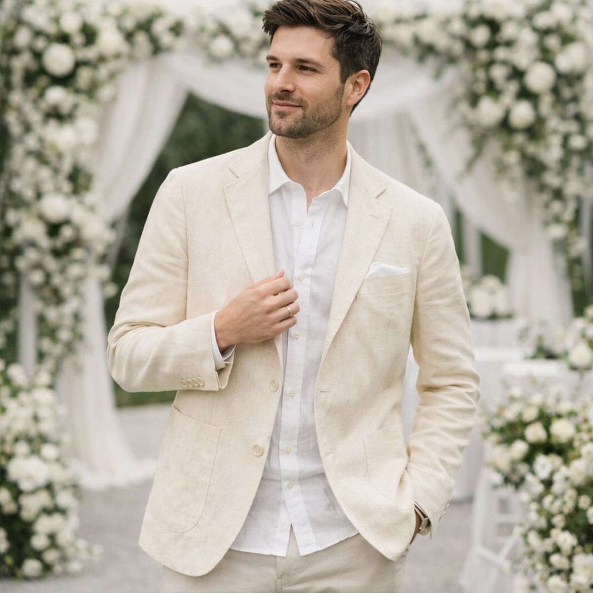 The Miami Linen Summer Blazer - Wedding Guest Men - Formal Occasions
