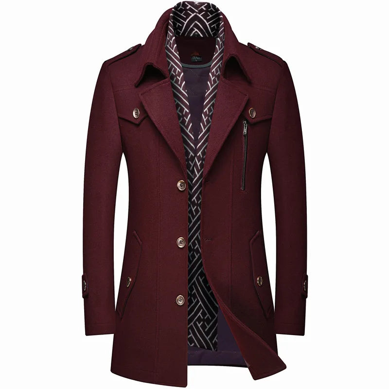 The Arcadia Men’s Mid Length Slim Fit Winter Coat
